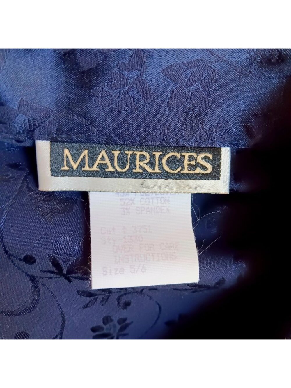 Vintage Women's Sz 5/6 Brocade Skirt Suit Blue Floral Long Blazer 1990's Padded